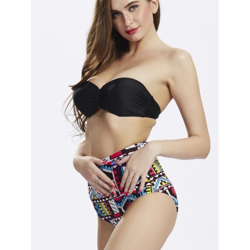 Geometry High Waist Bikini High-Waisted Bikini Set For Women Geometry High Waist Bikini High-Waisted Bikini Set For Women