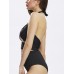 Sexy Halter Backless Criss Cross Vintage High-Waisted Two-Piece Bandage Retro Monokini Swimwear Sexy Halter Backless Criss Cross Vintage High-Waisted Two-Piece Bandage Retro Monokini Swimwear