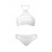 Plus Size High knitted Neck Halter Mesh Hollow Vintage Bikini Swimsuit Beachwear Plus Size High knitted Neck Halter Mesh Hollow Vintage Bikini Swimsuit Beachwear