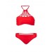 Plus Size High knitted Neck Halter Mesh Hollow Vintage Bikini Swimsuit Beachwear Plus Size High knitted Neck Halter Mesh Hollow Vintage Bikini Swimsuit Beachwear