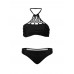 Plus Size High knitted Neck Halter Mesh Hollow Vintage Bikini Swimsuit Beachwear Plus Size High knitted Neck Halter Mesh Hollow Vintage Bikini Swimsuit Beachwear