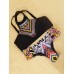 Neck Printed Geometry Retro Tankini Set Top Bathing Suit Swimwear Neck Printed Geometry Retro Tankini Set Top Bathing Suit Swimwear