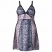 Plus Size Women Sexy See Through Zebra Striped Patchwork Babydoll Hollow Out Temptation Nightdress Plus Size Women Sexy See Through Zebra Striped Patchwork Babydoll Hollow Out Temptation Nightdress