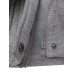 Casual Women Long Sleeve Solid Color Hooded Horn Buttons Coat Casual Women Long Sleeve Solid Color Hooded Horn Buttons Coat