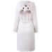 Women Men Comfy Hooded Bathrobe Thicken Coral Velvet Lovely Animals Robes Women Men Comfy Hooded Bathrobe Thicken Coral Velvet Lovely Animals Robes