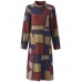 L-5XL Casual Women Loose Turtleneck Color Block Dress L-5XL Casual Women Loose Turtleneck Color Block Dress