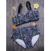 Plus Size Sexy Printing Front Strings Criss-cross Underwire Hollow Out Bikini Swimwear Plus Size Sexy Printing Front Strings Criss-cross Underwire Hollow Out Bikini Swimwear