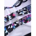 Plus Size Sexy Printing Front Strings Criss-cross Underwire Hollow Out Bikini Swimwear Plus Size Sexy Printing Front Strings Criss-cross Underwire Hollow Out Bikini Swimwear