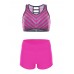 Women Striped Board Shorts Sports Racerback Tankini Beachwear Swimsuit Women Striped Board Shorts Sports Racerback Tankini Beachwear Swimsuit