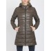 Casual Women Pure Color Hooded Long Sleeve Down Coats Casual Women Pure Color Hooded Long Sleeve Down Coats