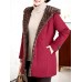 Casual Women Single Breasted Long Sleeve Fleece Lined Winter Warm Coat Casual Women Single Breasted Long Sleeve Fleece Lined Winter Warm Coat