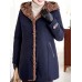 Casual Women Single Breasted Long Sleeve Fleece Lined Winter Warm Coat Casual Women Single Breasted Long Sleeve Fleece Lined Winter Warm Coat