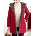 Casual Women Single Breasted Long Sleeve Fleece Lined Winter Warm Coat Casual Women Single Breasted Long Sleeve Fleece Lined Winter Warm Coat