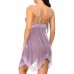See Through Flounces Backless Nightdress Sexy Lingerie See Through Flounces Backless Nightdress Sexy Lingerie