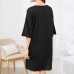 Milk Silk Women Loose Smile Printing Comfortable Pajamas Maternity Dress Milk Silk Women Loose Smile Printing Comfortable Pajamas Maternity Dress