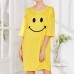 Milk Silk Women Loose Smile Printing Comfortable Pajamas Maternity Dress Milk Silk Women Loose Smile Printing Comfortable Pajamas Maternity Dress
