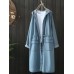 Casual Women Drawstring Long Sleeve Hooded Denim Coats with Pockets Casual Women Drawstring Long Sleeve Hooded Denim Coats with Pockets