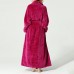 Plus Size Long Sleeve Bathrobe Flannel Thicken Nightgown Sleepwear Plus Size Long Sleeve Bathrobe Flannel Thicken Nightgown Sleepwear