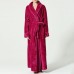 Plus Size Long Sleeve Bathrobe Flannel Thicken Nightgown Sleepwear Plus Size Long Sleeve Bathrobe Flannel Thicken Nightgown Sleepwear