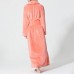 Plus Size Long Sleeve Bathrobe Flannel Thicken Nightgown Sleepwear Plus Size Long Sleeve Bathrobe Flannel Thicken Nightgown Sleepwear
