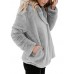 Women Thicken Fleece Lapel Solid Color Winter Sweatshirt Coats Women Thicken Fleece Lapel Solid Color Winter Sweatshirt Coats