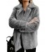 Women Thicken Fleece Lapel Solid Color Winter Sweatshirt Coats Women Thicken Fleece Lapel Solid Color Winter Sweatshirt Coats