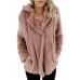 Women Thicken Fleece Lapel Solid Color Winter Sweatshirt Coats Women Thicken Fleece Lapel Solid Color Winter Sweatshirt Coats