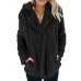 Women Thicken Fleece Lapel Solid Color Winter Sweatshirt Coats Women Thicken Fleece Lapel Solid Color Winter Sweatshirt Coats