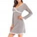 Long Sleeve Skin-friendly Modal Comfort Nightgown Long Sleeve Skin-friendly Modal Comfort Nightgown
