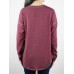 Autumn Winter Long Sleeve Patchwork Buttons Loose Casual T-shirts Autumn Winter Long Sleeve Patchwork Buttons Loose Casual T-shirts