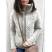 Casual Women Fleece Thick Stitching Stand Collar Long Sleeve Coats Casual Women Fleece Thick Stitching Stand Collar Long Sleeve Coats