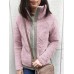 Casual Women Fleece Thick Stitching Stand Collar Long Sleeve Coats Casual Women Fleece Thick Stitching Stand Collar Long Sleeve Coats