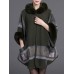 Autumn Winter Thick Shawl Print Cloak 3/4 Sleeve Elegant Coats Autumn Winter Thick Shawl Print Cloak 3/4 Sleeve Elegant Coats