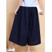 Women Wide Leg Solid Color Cotton Linen Elastic Waist Pants Women Wide Leg Solid Color Cotton Linen Elastic Waist Pants